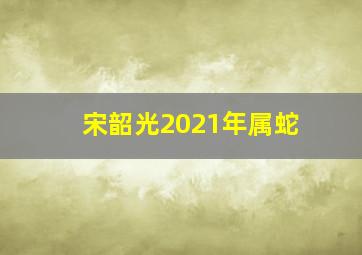 宋韶光2021年属蛇