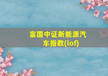 富国中证新能源汽车指数(lof)