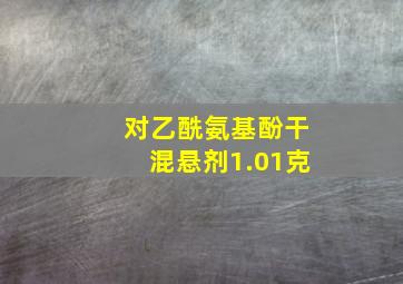 对乙酰氨基酚干混悬剂1.01克