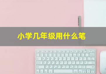 小学几年级用什么笔