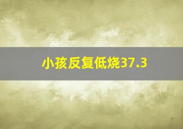 小孩反复低烧37.3