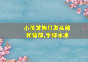 小孩发烧只发头部和背部,手脚冰凉