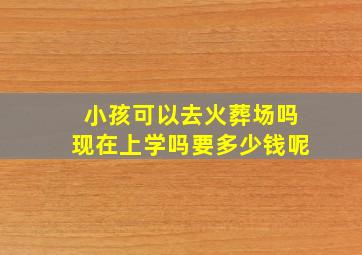 小孩可以去火葬场吗现在上学吗要多少钱呢