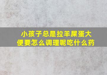 小孩子总是拉羊屎蛋大便要怎么调理呢吃什么药