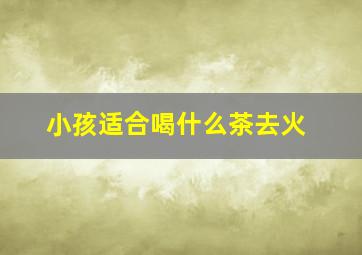 小孩适合喝什么茶去火