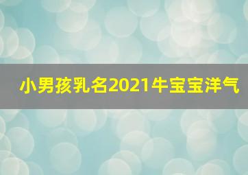 小男孩乳名2021牛宝宝洋气