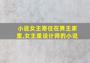 小说女主寄住在男主家里,女主是设计师的小说