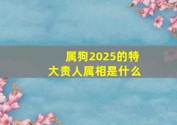 属狗2025的特大贵人属相是什么