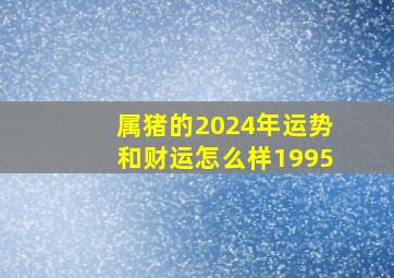 属猪的2024年运势和财运怎么样1995