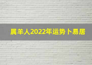 属羊人2022年运势卜易居