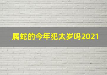 属蛇的今年犯太岁吗2021