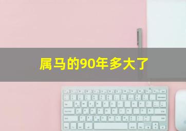 属马的90年多大了