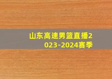 山东高速男篮直播2023-2024赛季