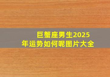 巨蟹座男生2025年运势如何呢图片大全