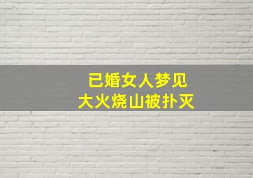 已婚女人梦见大火烧山被扑灭