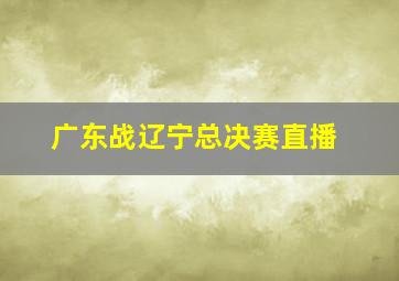 广东战辽宁总决赛直播