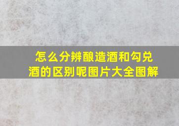 怎么分辨酿造酒和勾兑酒的区别呢图片大全图解