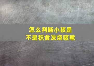 怎么判断小孩是不是积食发烧咳嗽