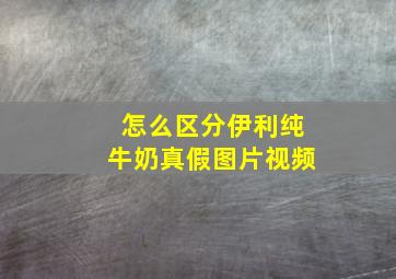 怎么区分伊利纯牛奶真假图片视频