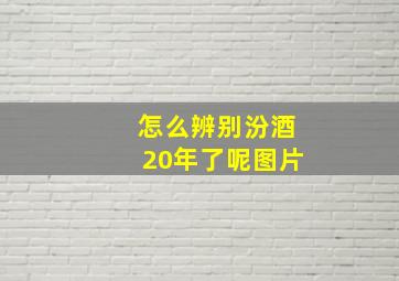 怎么辨别汾酒20年了呢图片