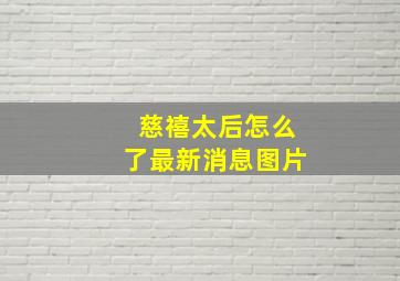 慈禧太后怎么了最新消息图片