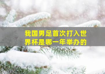 我国男足首次打入世界杯是哪一年举办的