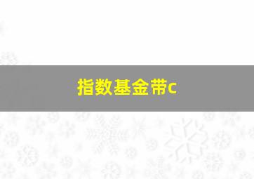 指数基金带c