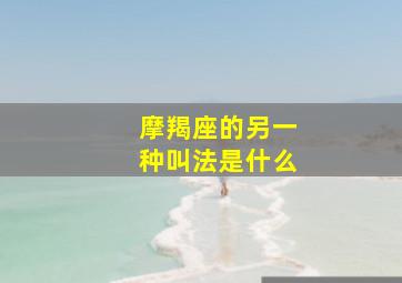 摩羯座的另一种叫法是什么