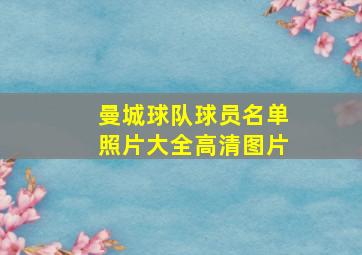 曼城球队球员名单照片大全高清图片