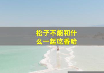 松子不能和什么一起吃香哈