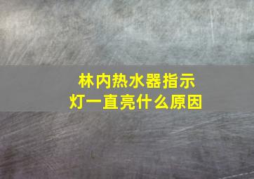 林内热水器指示灯一直亮什么原因