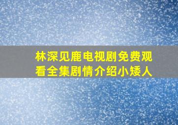 林深见鹿电视剧免费观看全集剧情介绍小矮人