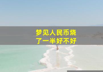 梦见人民币烧了一半好不好