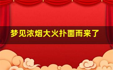 梦见浓烟大火扑面而来了