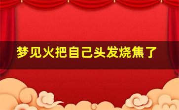 梦见火把自己头发烧焦了