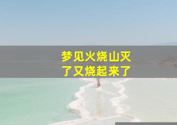 梦见火烧山灭了又烧起来了