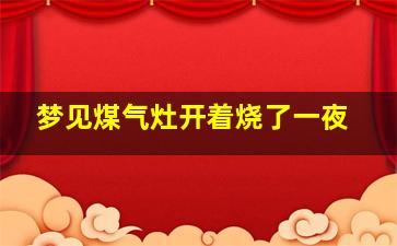 梦见煤气灶开着烧了一夜