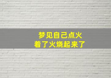 梦见自己点火着了火烧起来了