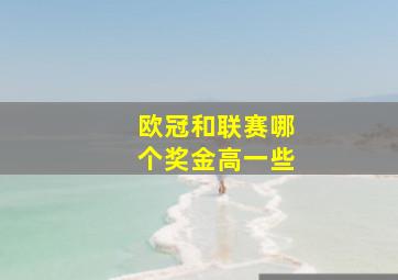 欧冠和联赛哪个奖金高一些