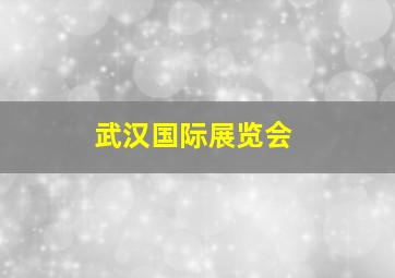 武汉国际展览会