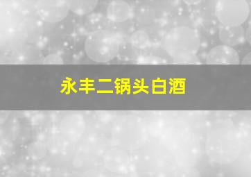 永丰二锅头白酒