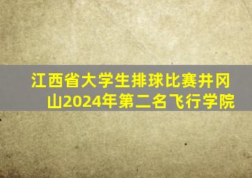 江西省大学生排球比赛井冈山2024年第二名飞行学院