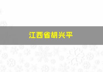 江西省胡兴平