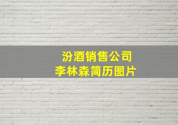 汾酒销售公司李林森简历图片