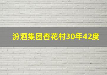 汾酒集团杏花村30年42度