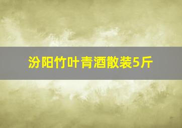 汾阳竹叶青酒散装5斤