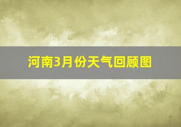 河南3月份天气回顾图