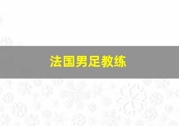 法国男足教练