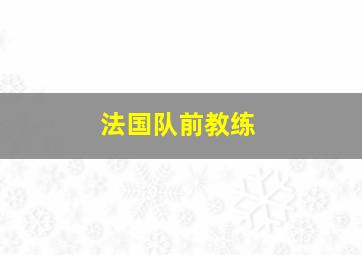 法国队前教练