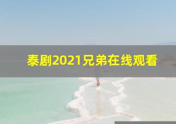 泰剧2021兄弟在线观看